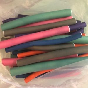 Foam hair curlers never used NWOT